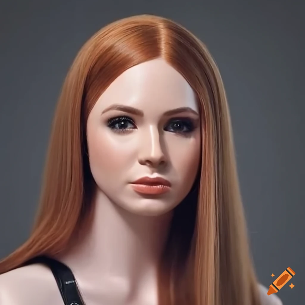 Karen Gillan mannequin with spiral hypno eyes