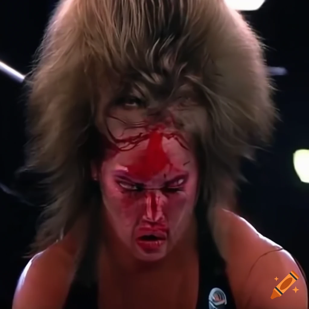 Expressive closeup of dizzied Ronda Rousey, female fighting champion