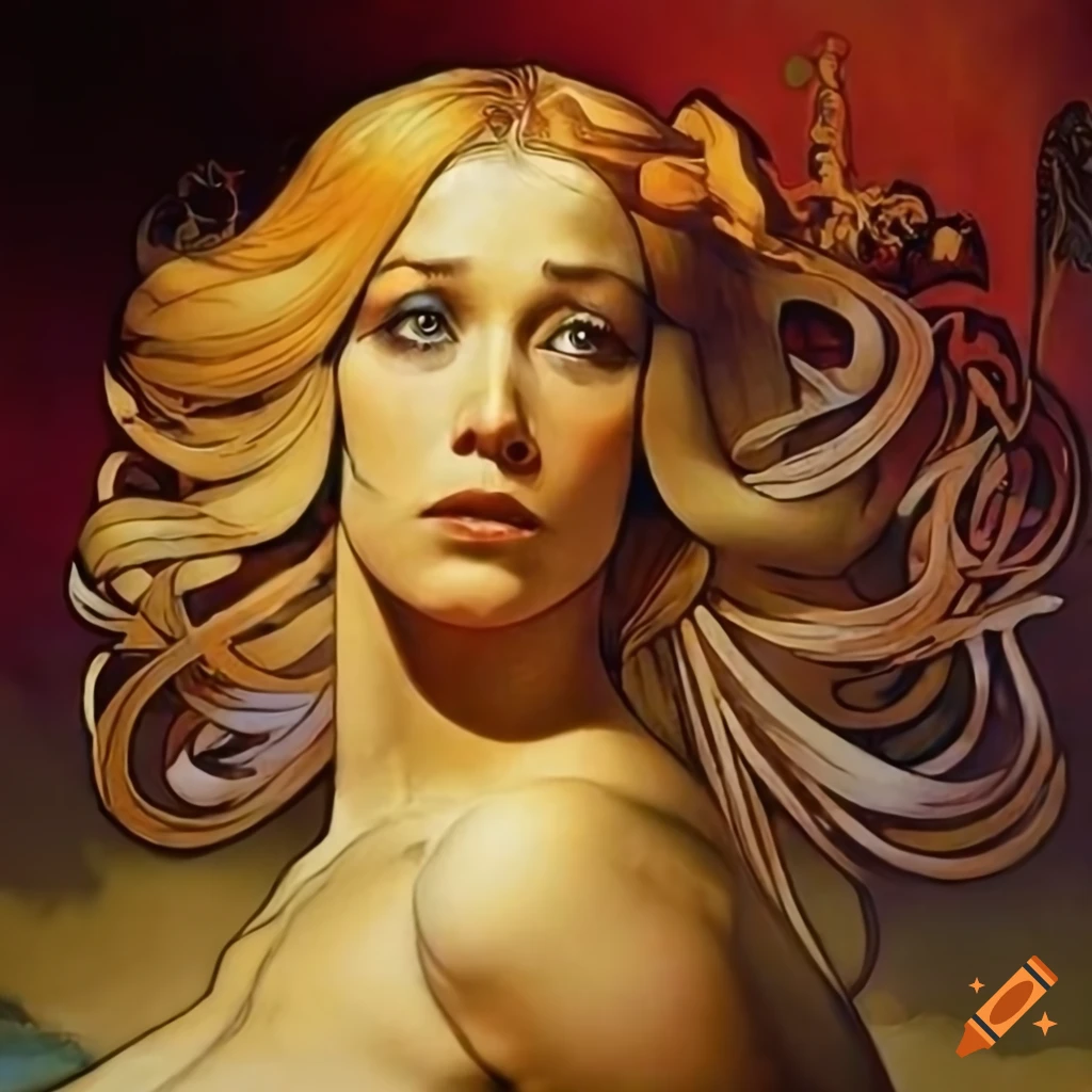Deeply glowing reflection inspired by Boris Vallejo, Alphonse Mucha, Escher, Vermeer in a modern Alpine A-frame