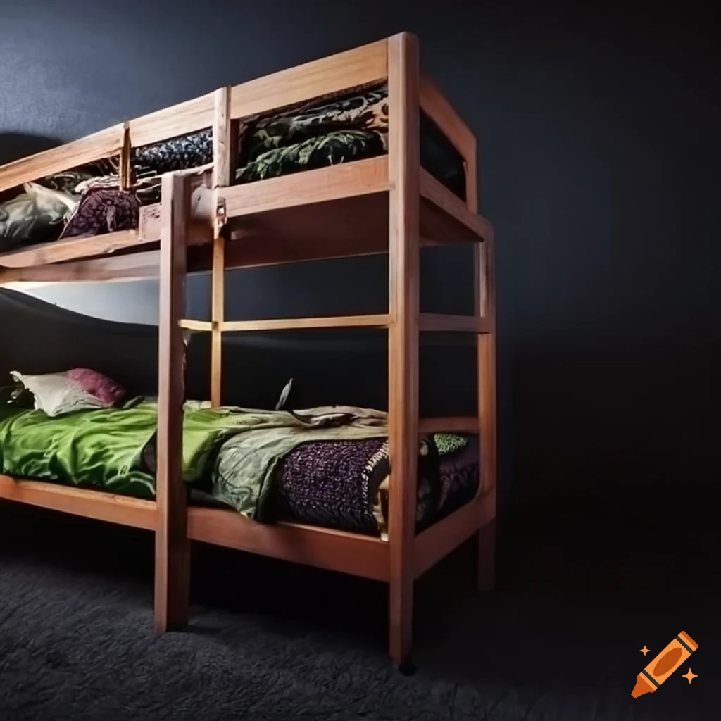 Bunk bed made of blackberries
