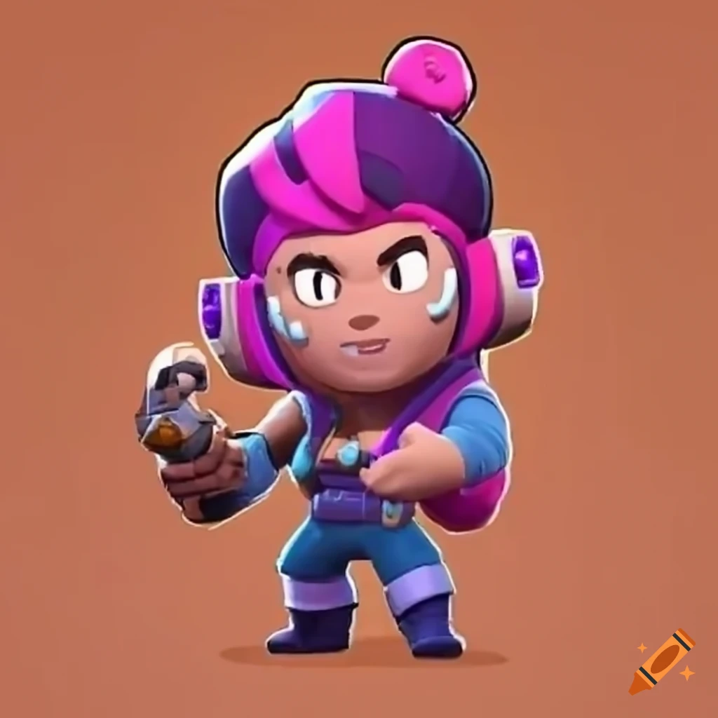 Character from Brawl Stars with a sword