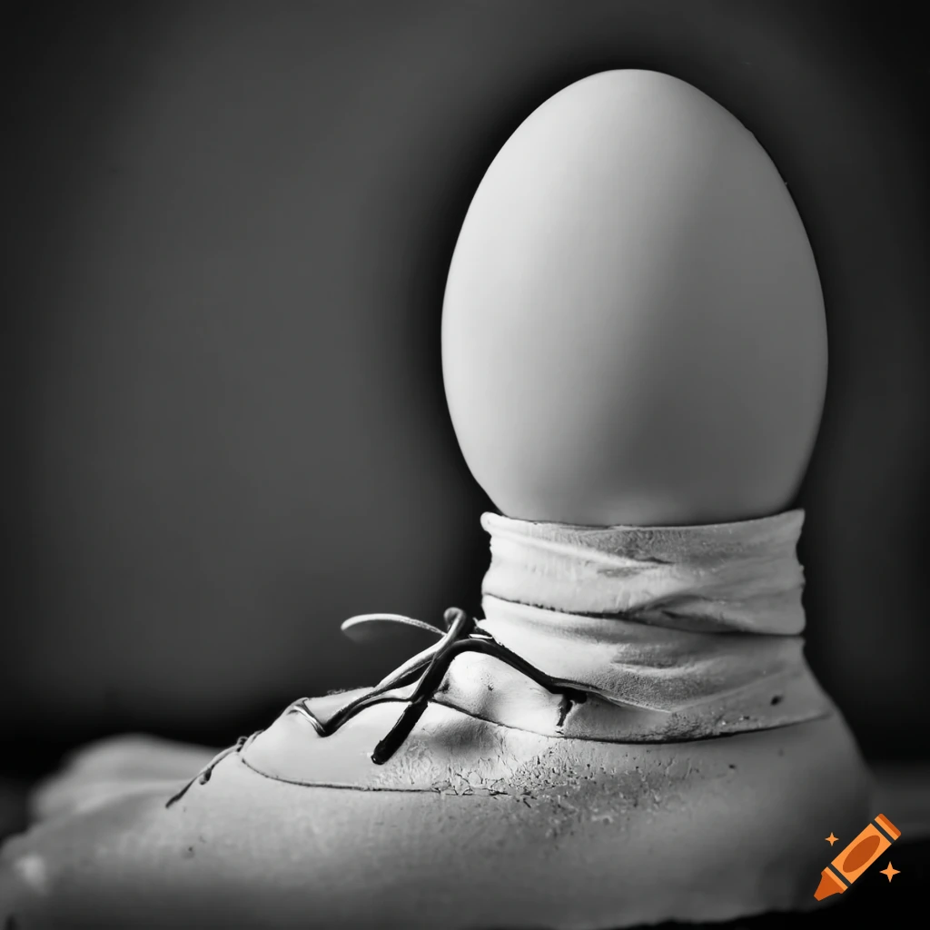 Egg inside a shoe