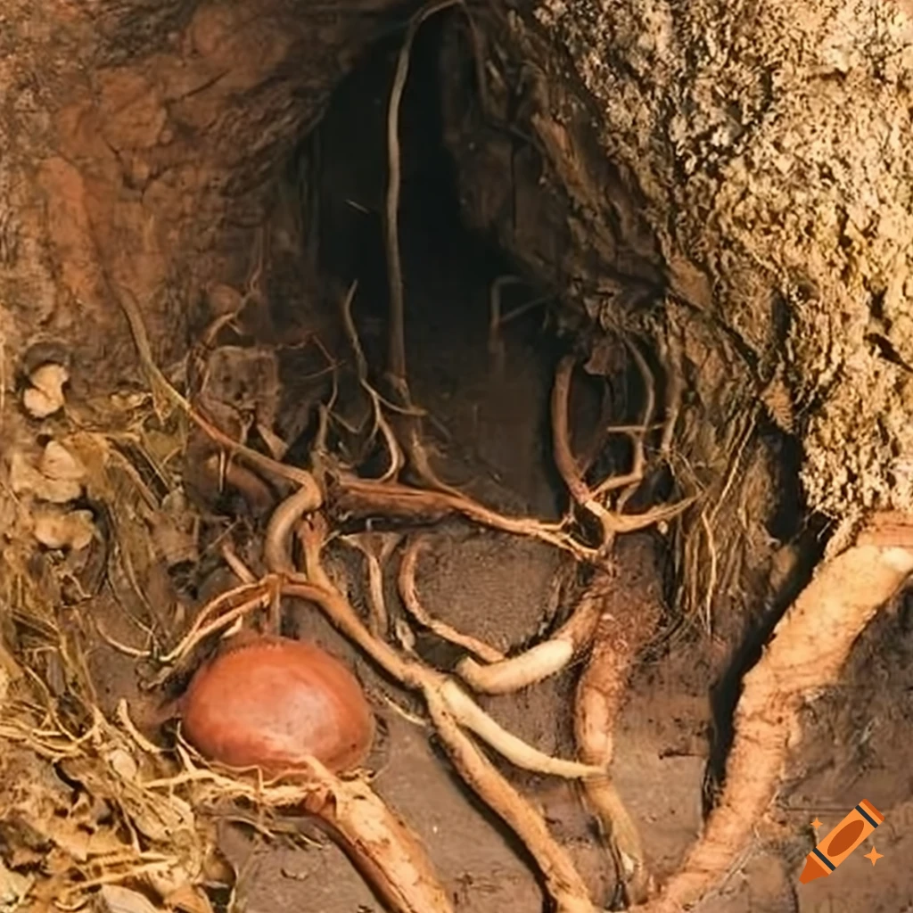 Vast underground root system
