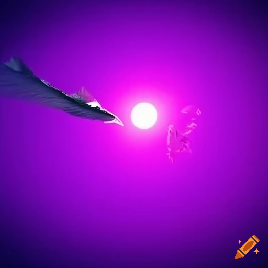 Arrow flying towards a purple eye