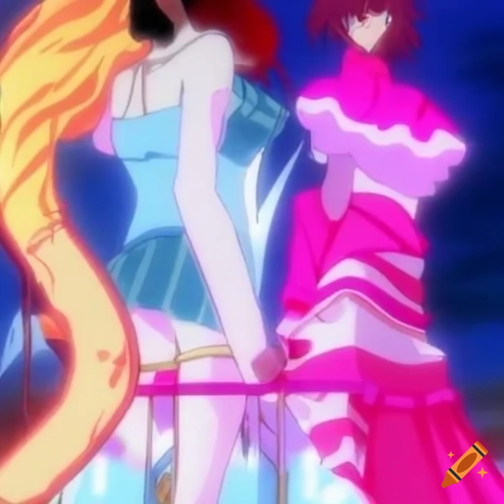 Shiny 3D bright diamond in anime style from the 2000s