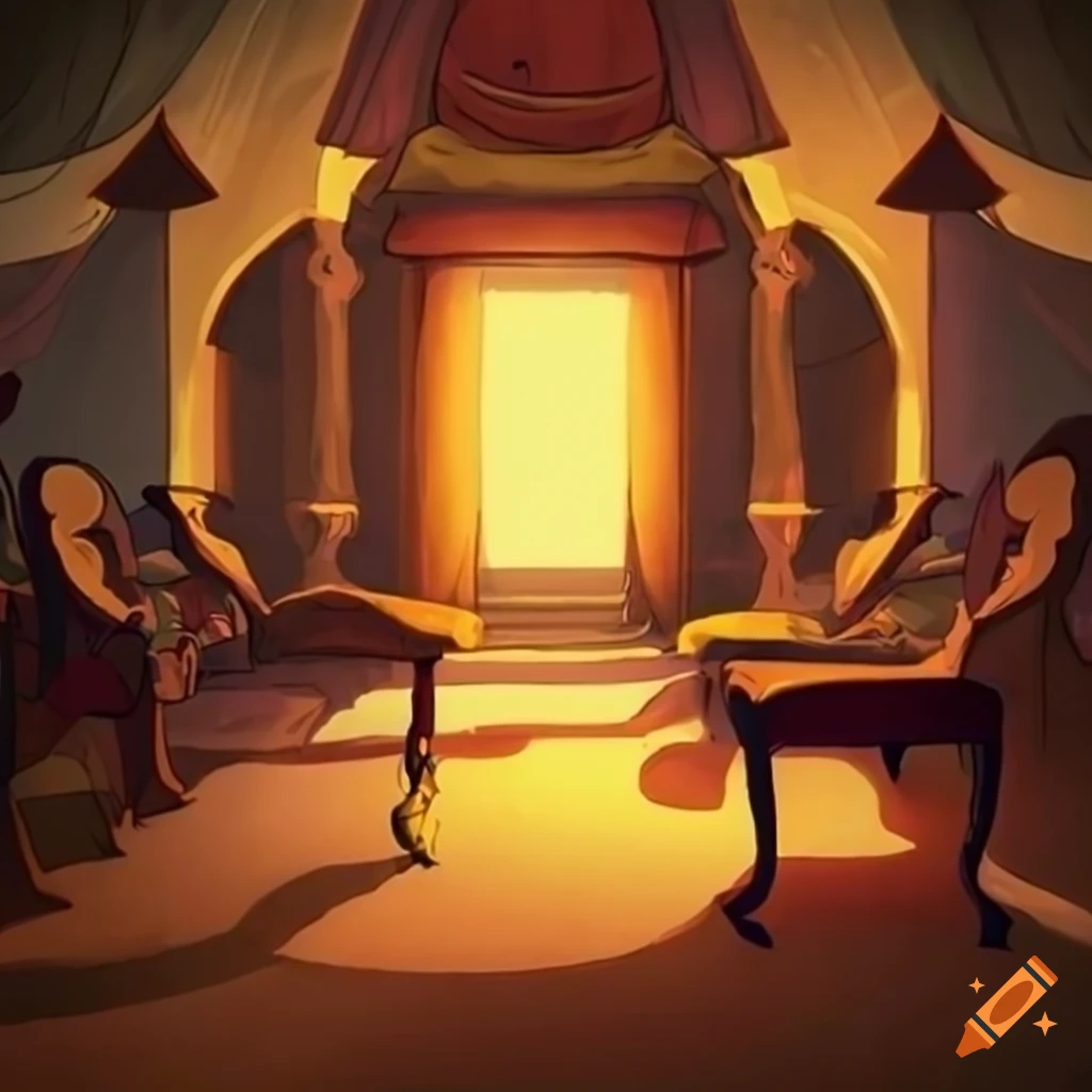 Avatar the Last Airbender-inspired earthbending bedroom with a chair