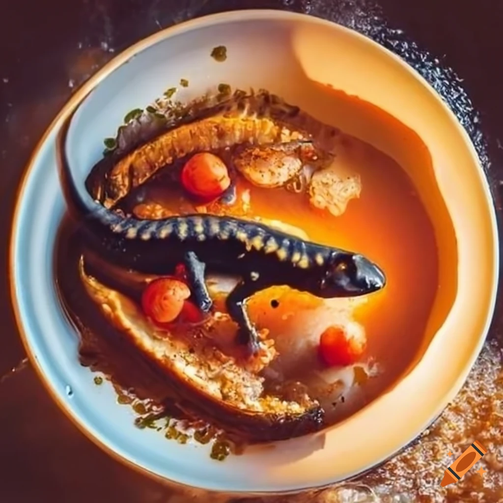 Intriguing dish being cooked under a salamander broiler