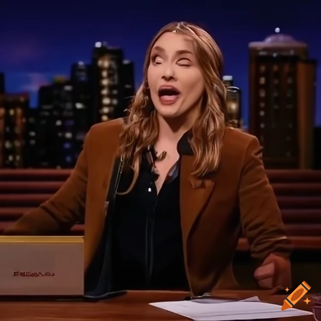 Late night US talk show featuring the Sentient Person discussing "A Life" series on Netflix