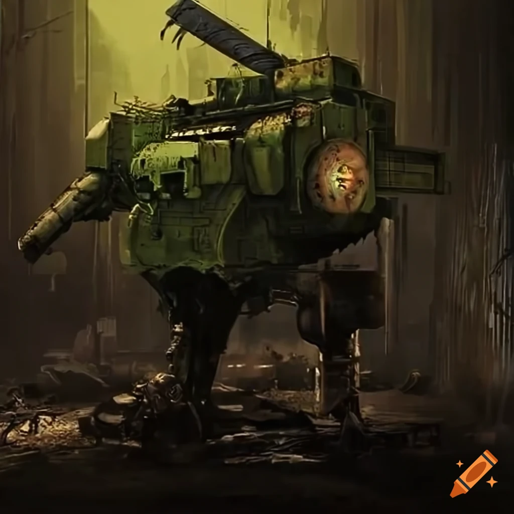 Overgrown war machines