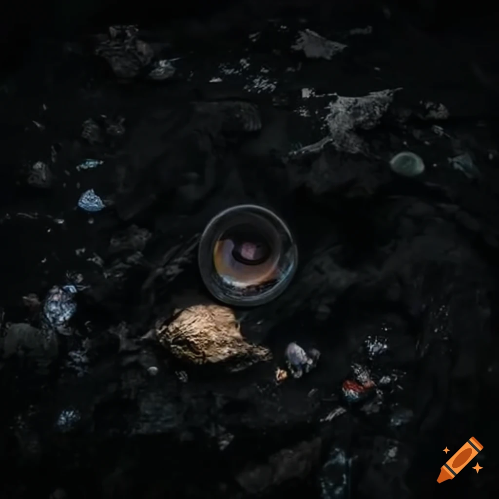 Planet invaded by waste in indifference