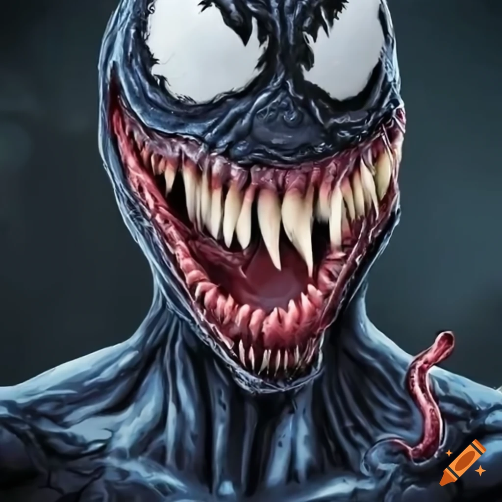 Kid Venom's half face