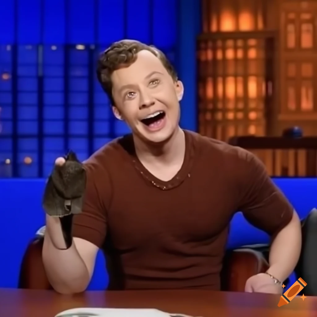 Late night US talk show featuring the Sentient Person discussing "A Life" series on Netflix