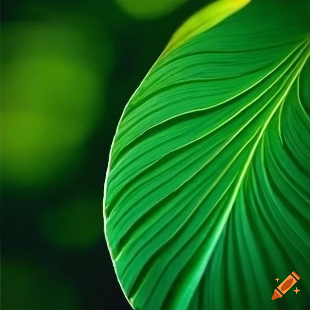 Beautiful and elegant green leaf wallpaper