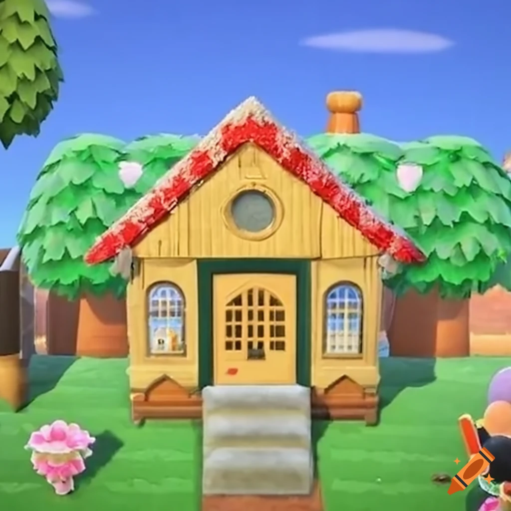 Diamond house in Animal Crossing game