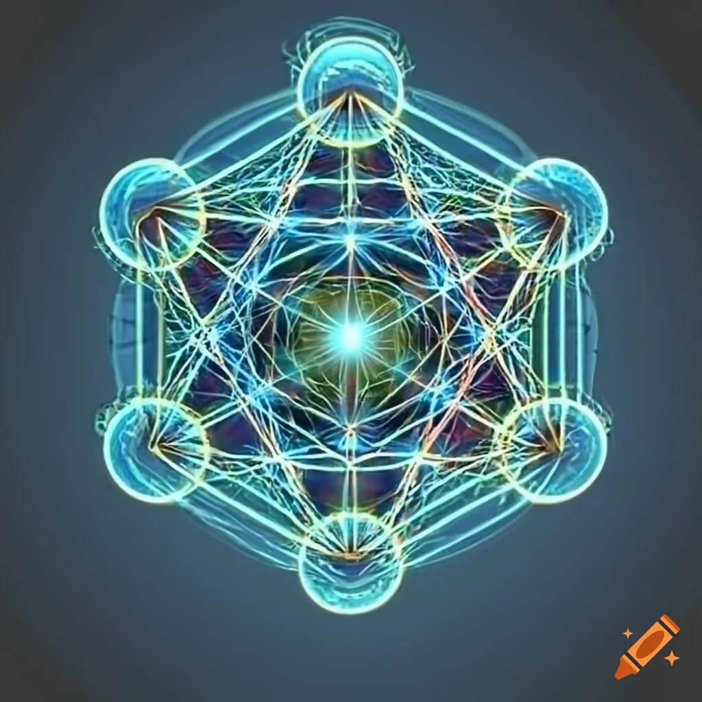 Metatron's cube sacred geometry symbol