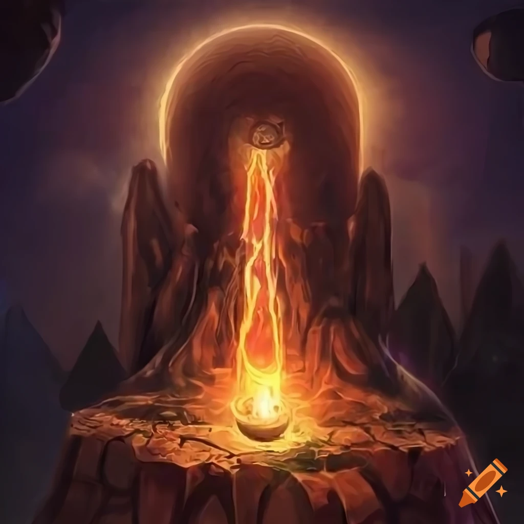 Fantasy art style flare beacon