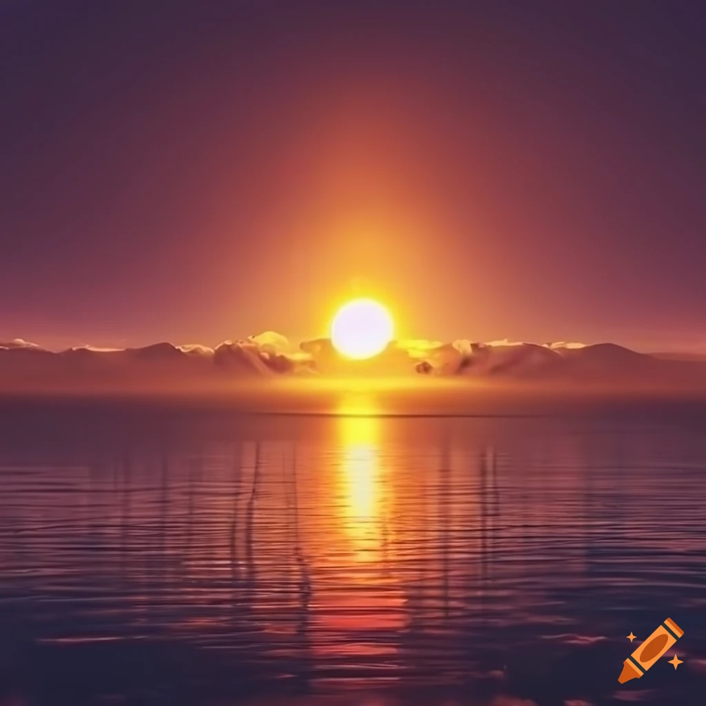 Wallpaper with sun in a dual monitor resolution