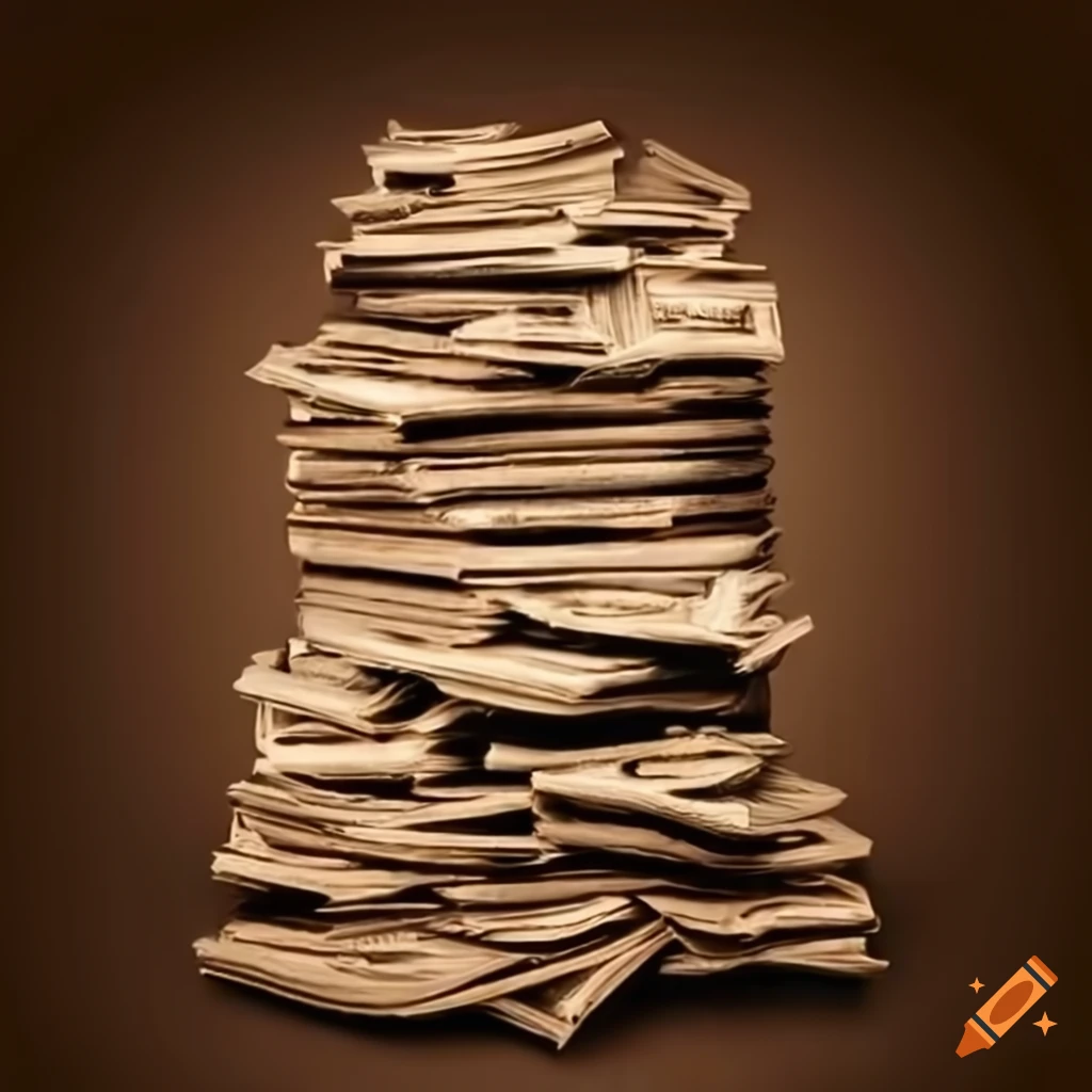 Pile of 500 USD bills in sepia tone