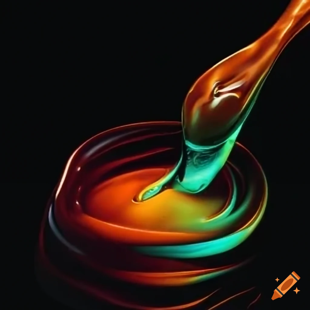 Magical liquid spread over