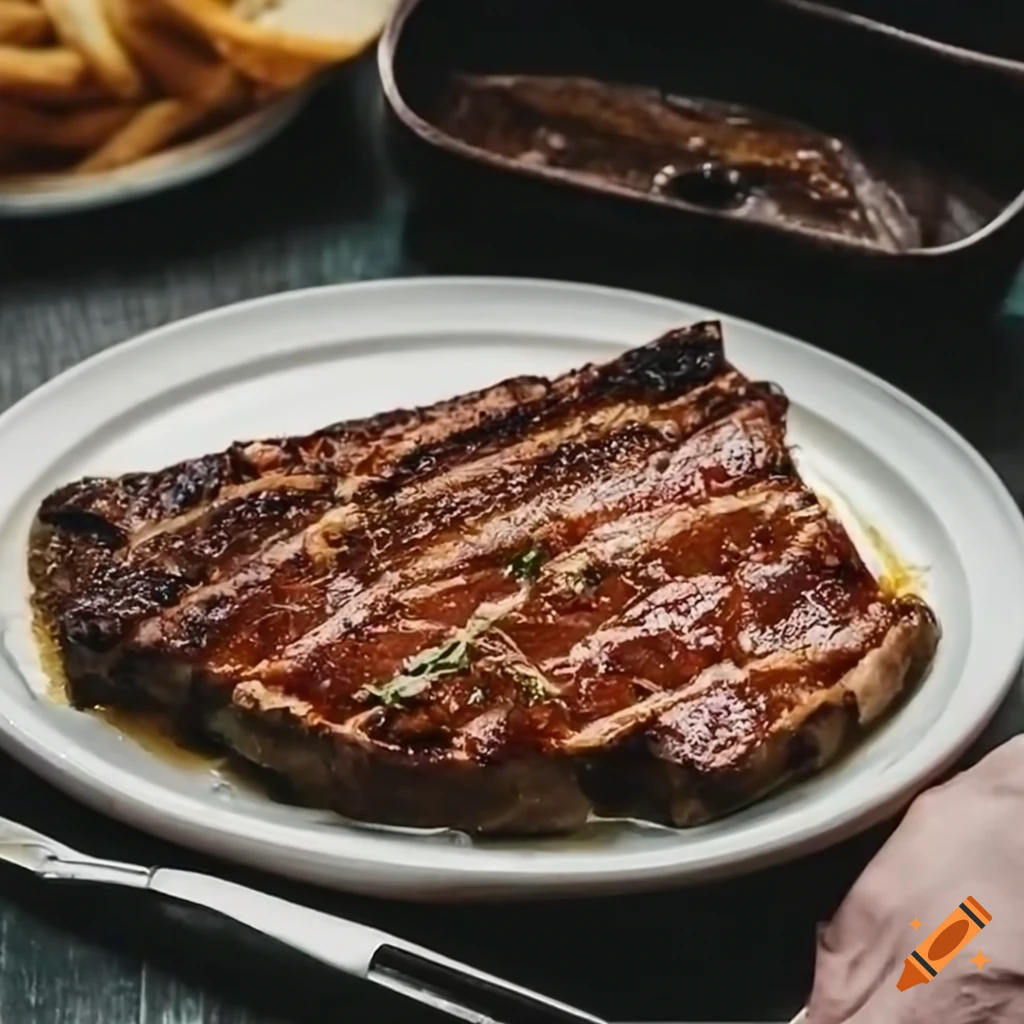 Steak with onions