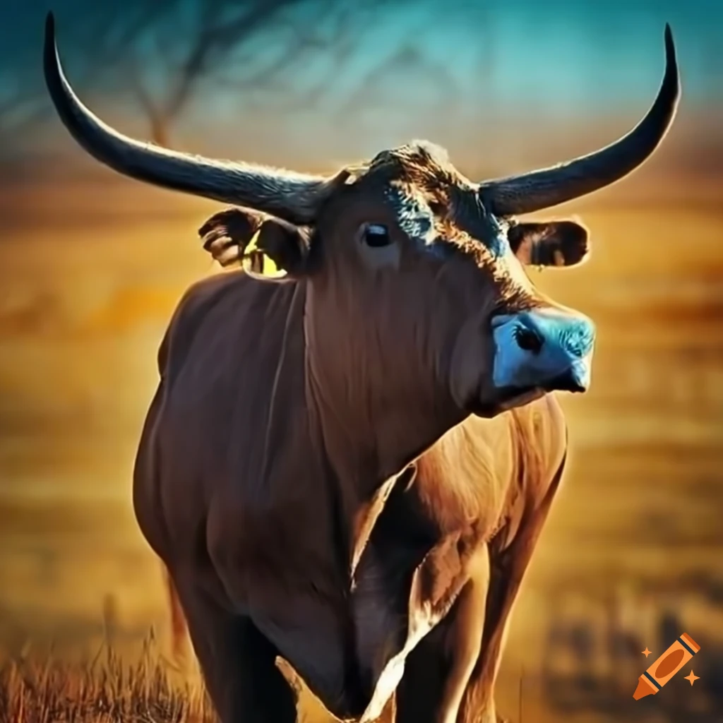 Group of seven strong cows