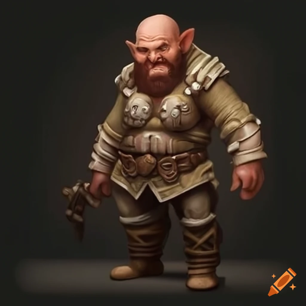 Young adult male dwarf character