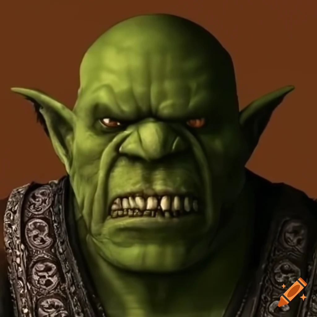 Orc with more human-like facial features