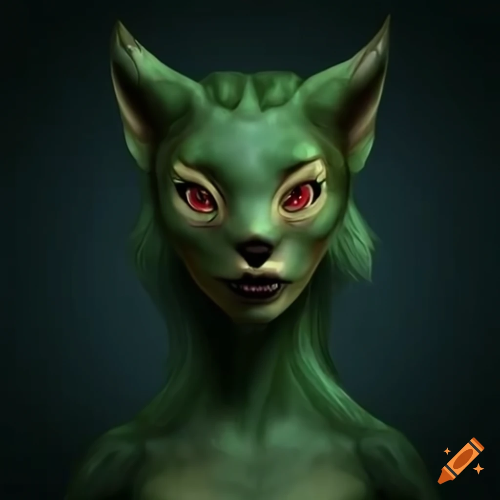 Female humanoid furry rainforest creature