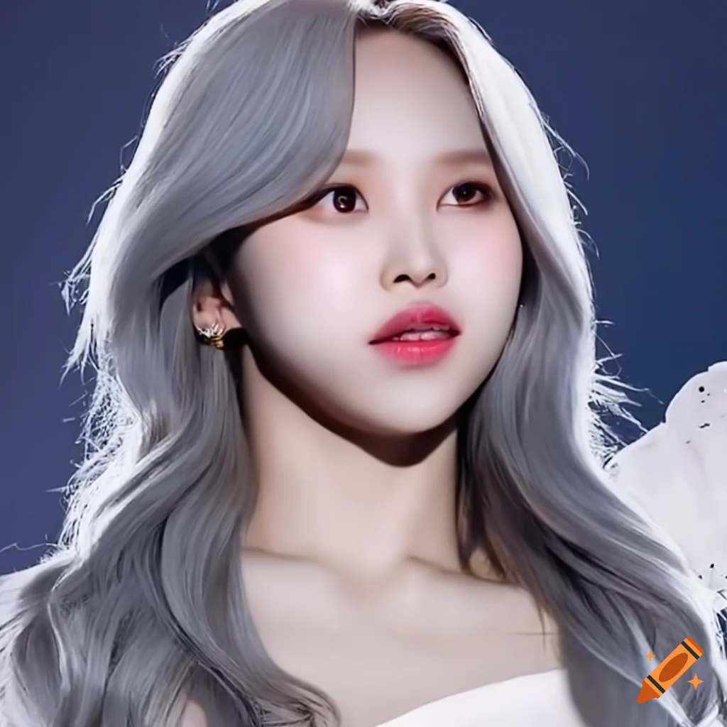 Twice Mina with grey hair