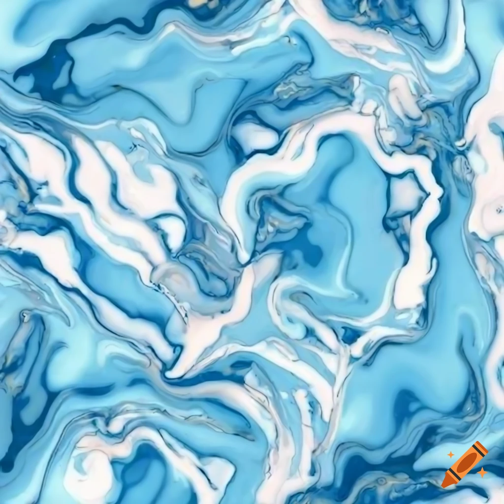 Seamless light blue and white marble pattern