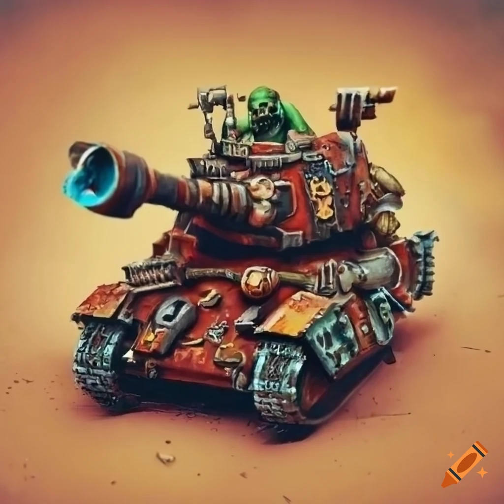 German warhammer ork steampunk tank from Kaiser Empire