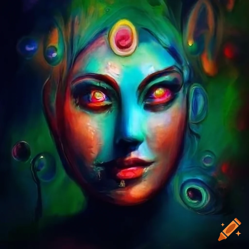 Poetic bathroom stall art with swirling bubbles and hints of fantasy on ...