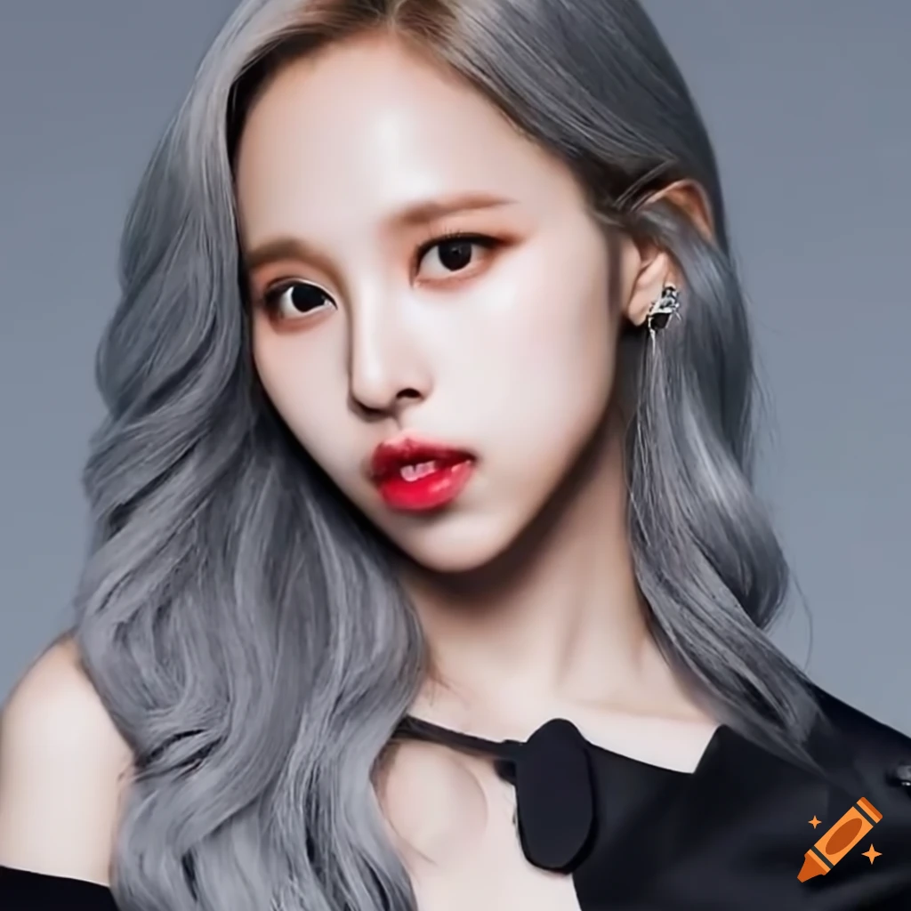 Twice Mina with grey hair
