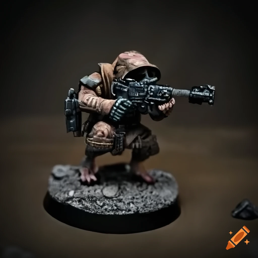 Cinematic firefight with ratfolk cybernetic commando rats