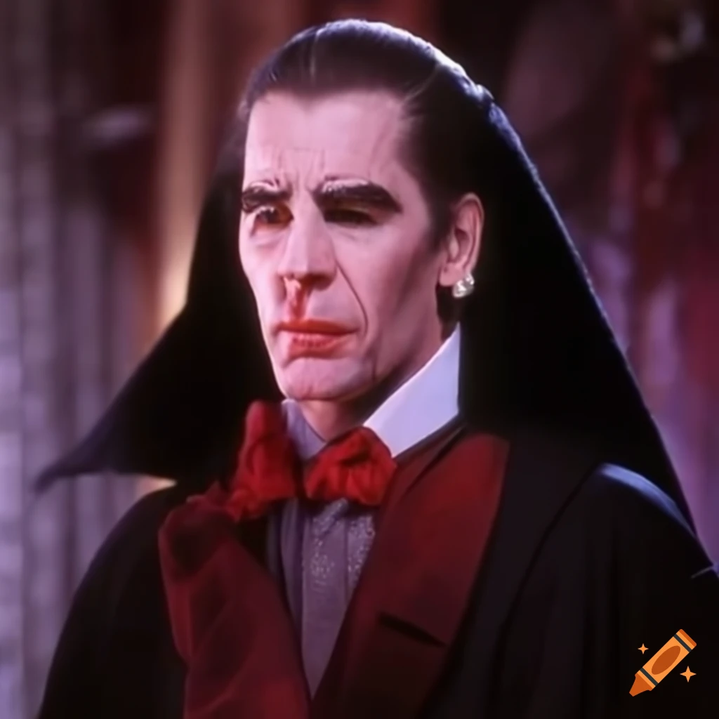 Scott Bakula as a charming vampire Dracula in a cross-dressing moment