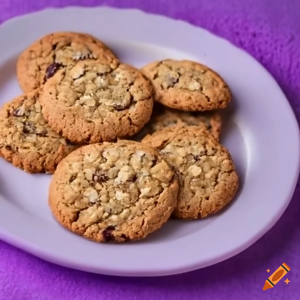 Oatmeal cookies with lavender extract
