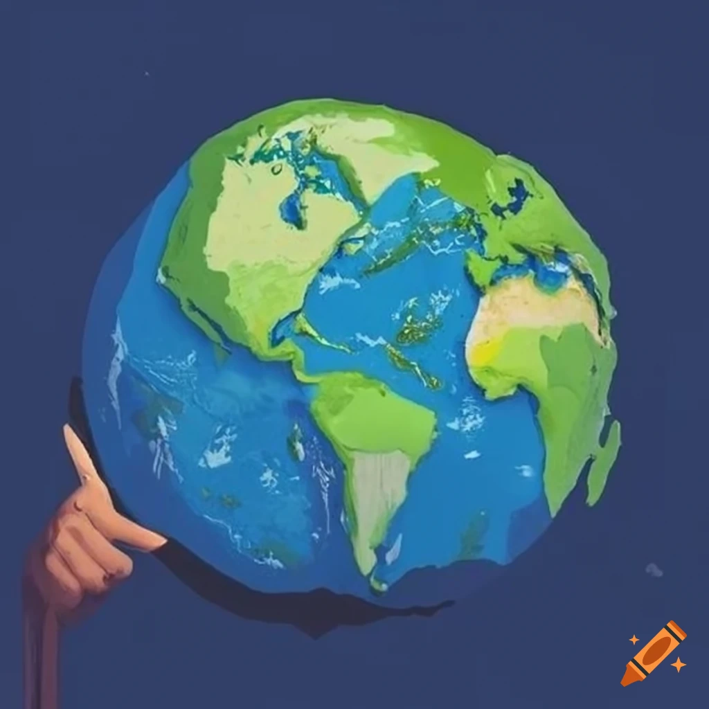 Poster design for world climate change awareness