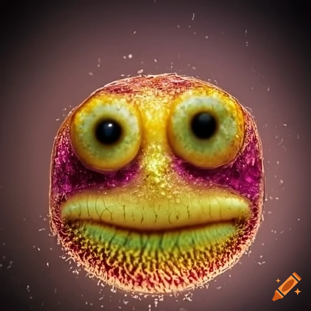 Microscopic smiley face