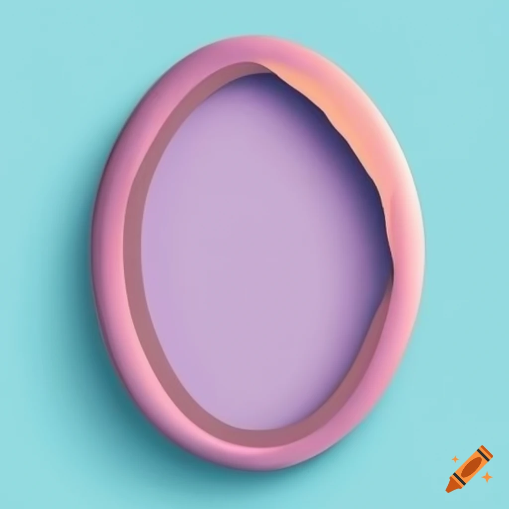 Oval pastel-colored shapes background