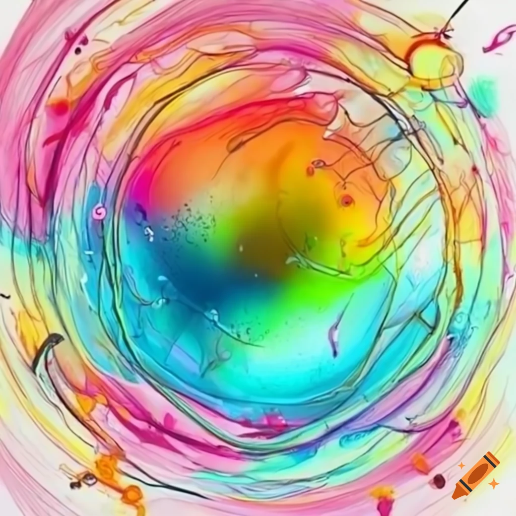 Abstract drawing of bubbles