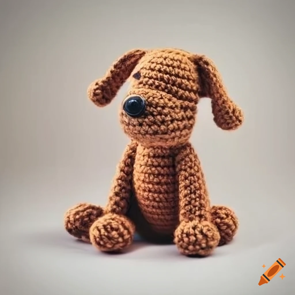 Crocheted puppy