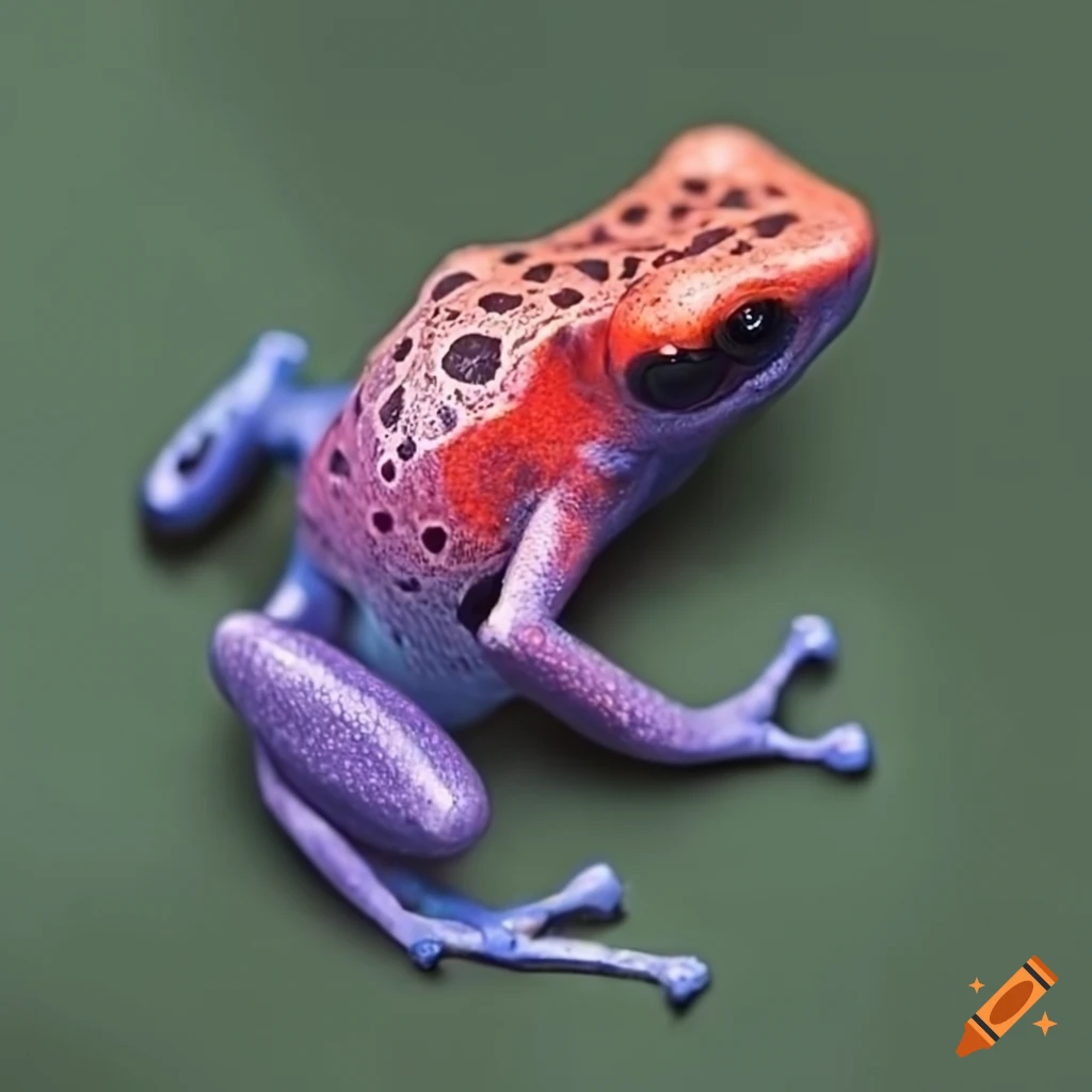 Poison dart frog on Craiyon