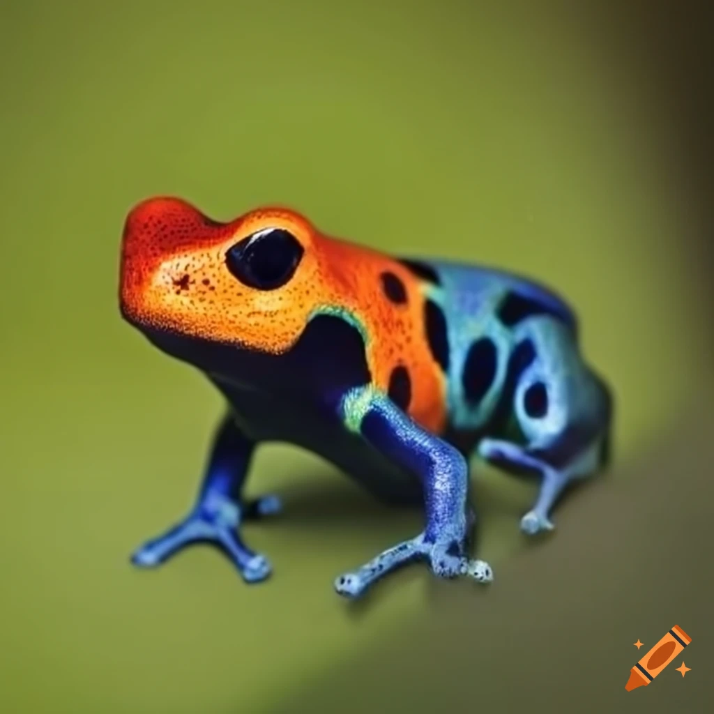 Colorful poison dart frog