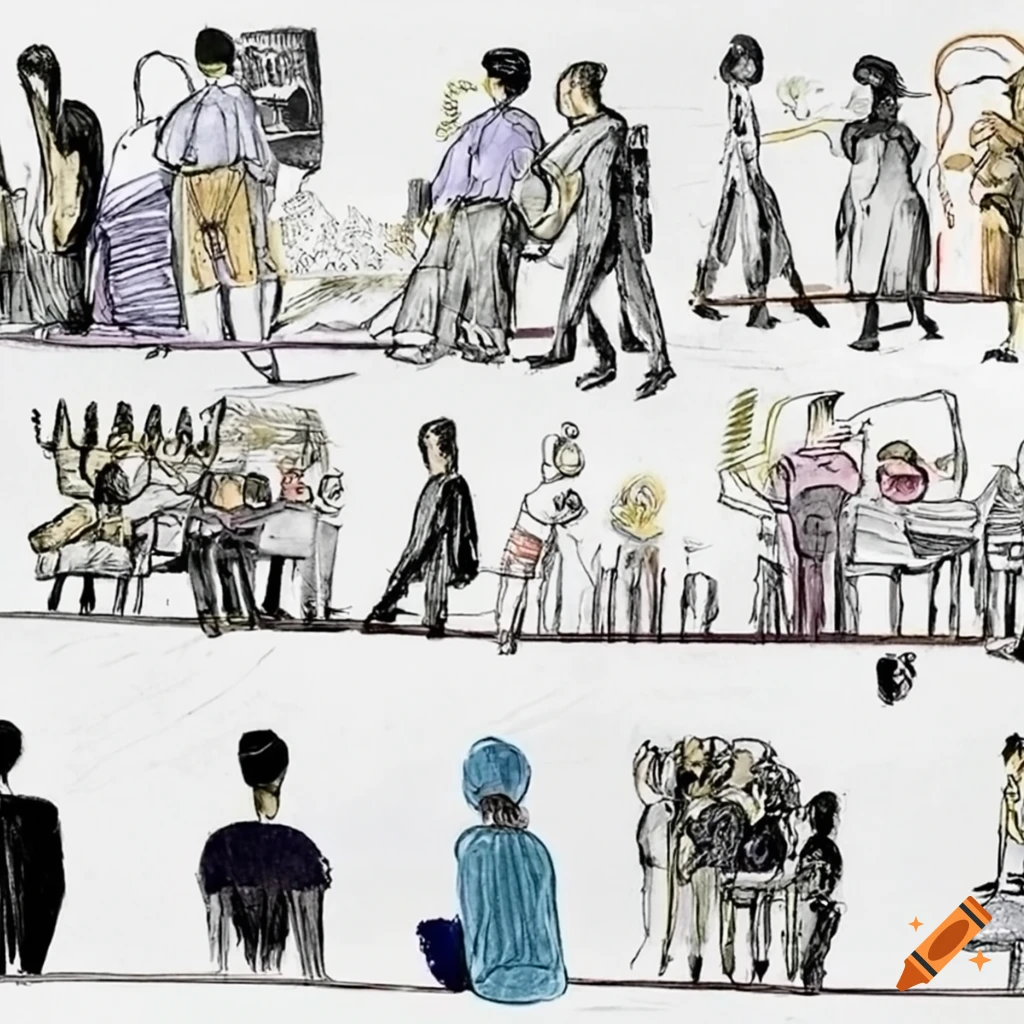 Contrasting image depicting social disparities