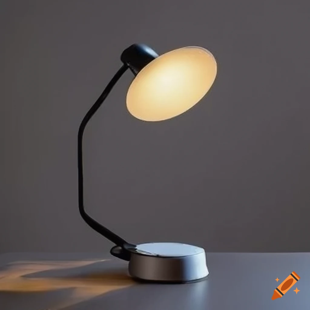 Black desktop lamp for homework