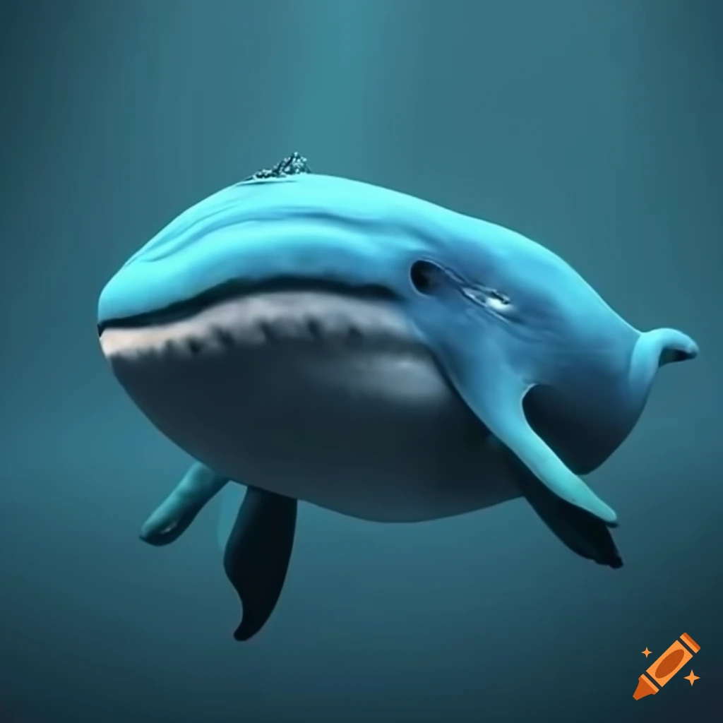 Animation of a blue whale's heart and arteries