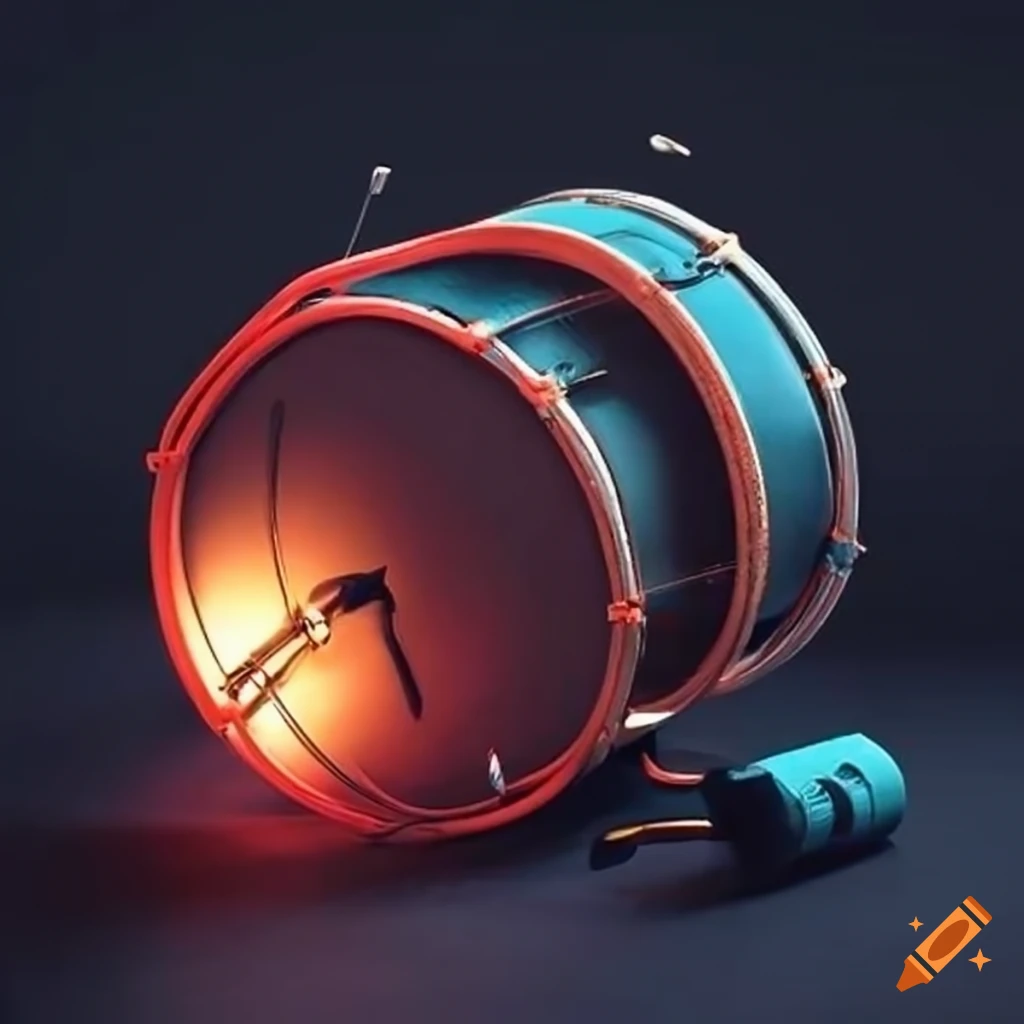 Electric cable with drums