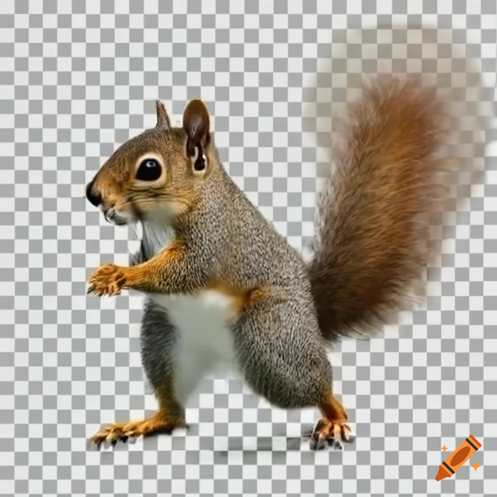 Squirrel dancing happily to delightful tunes