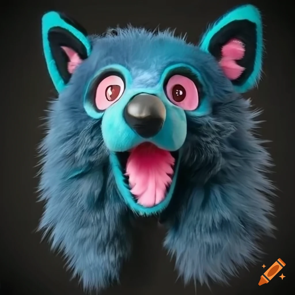Binturong cartoon fursuit head