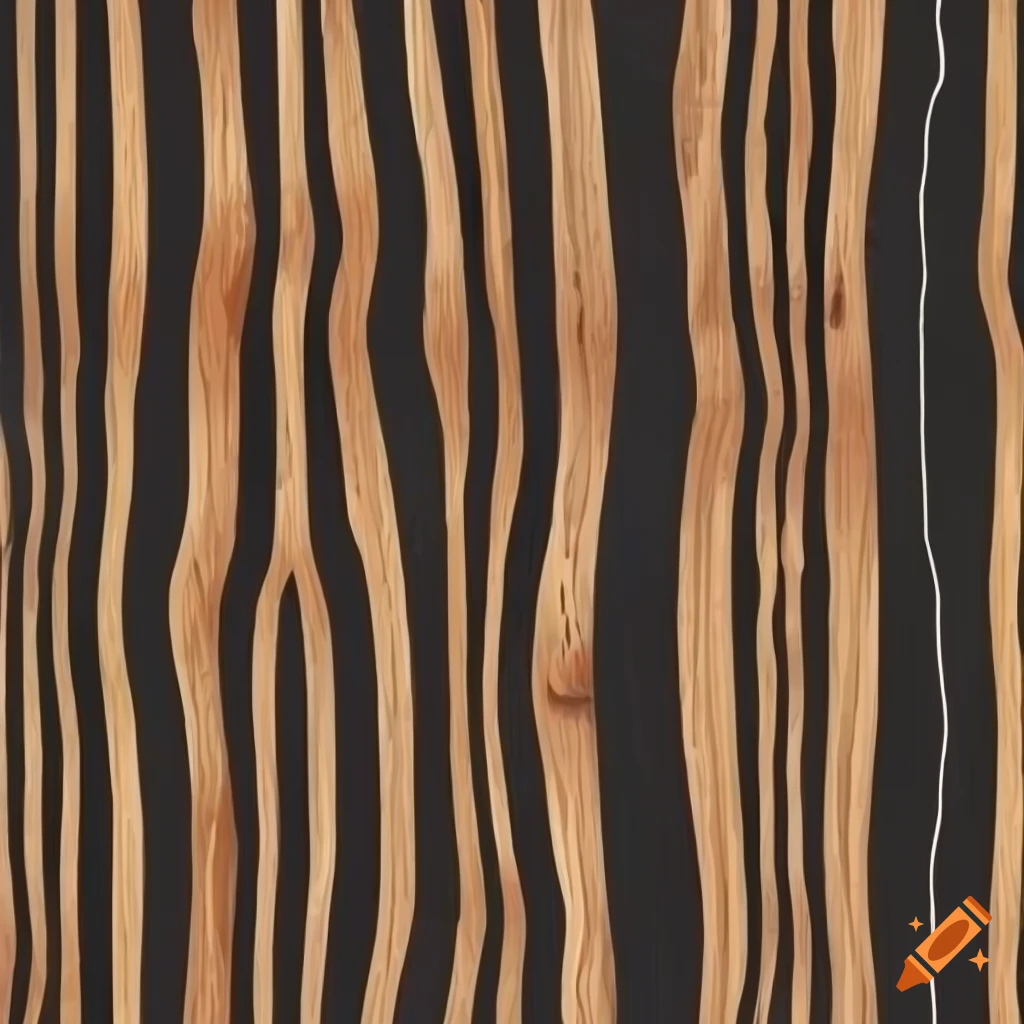 Zebra pattern vector in African wood style